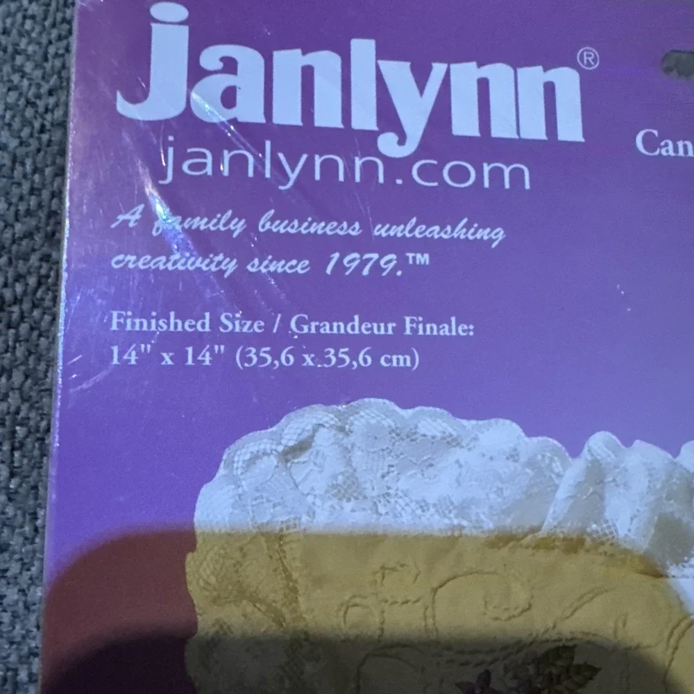 Lilacs And Finches Janlynn Candlewicking Embroidery Kit #004-0773 Pillow Cover